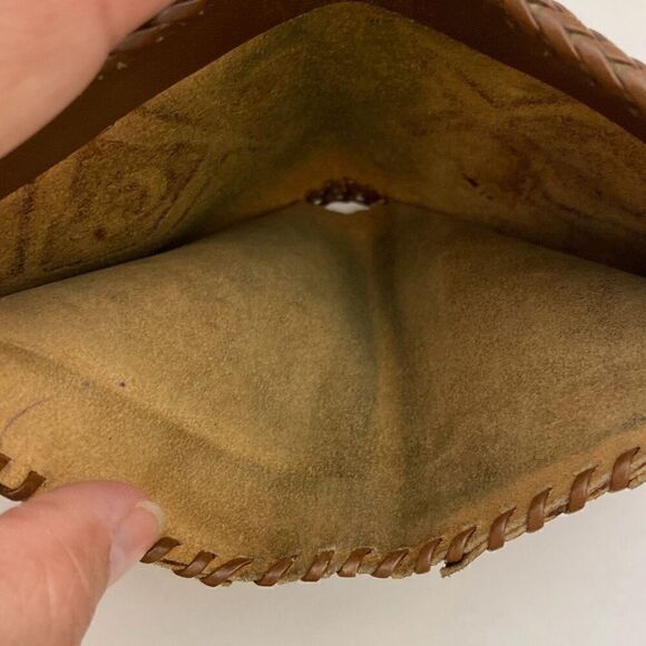 W.M. Vintage Men's Brown Hand-Tooled Freemasonry HandCrafted  Billfold Wallet - Picture 4 of 8